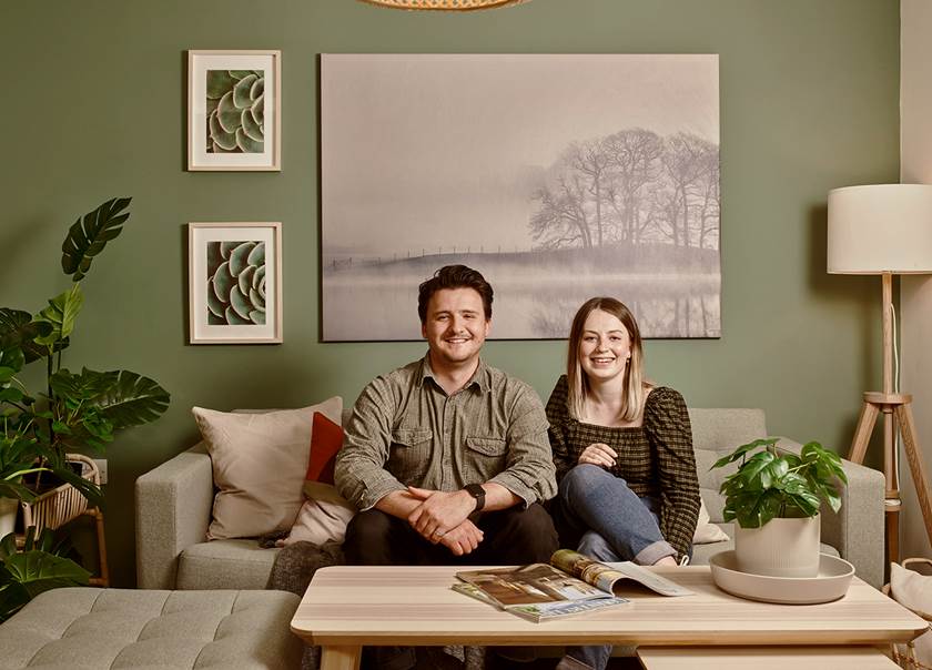 BoKlok purchaser Lewis and Aisling