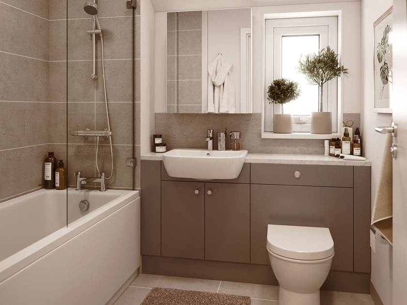 BoKlok 2 bedroom house bathroom