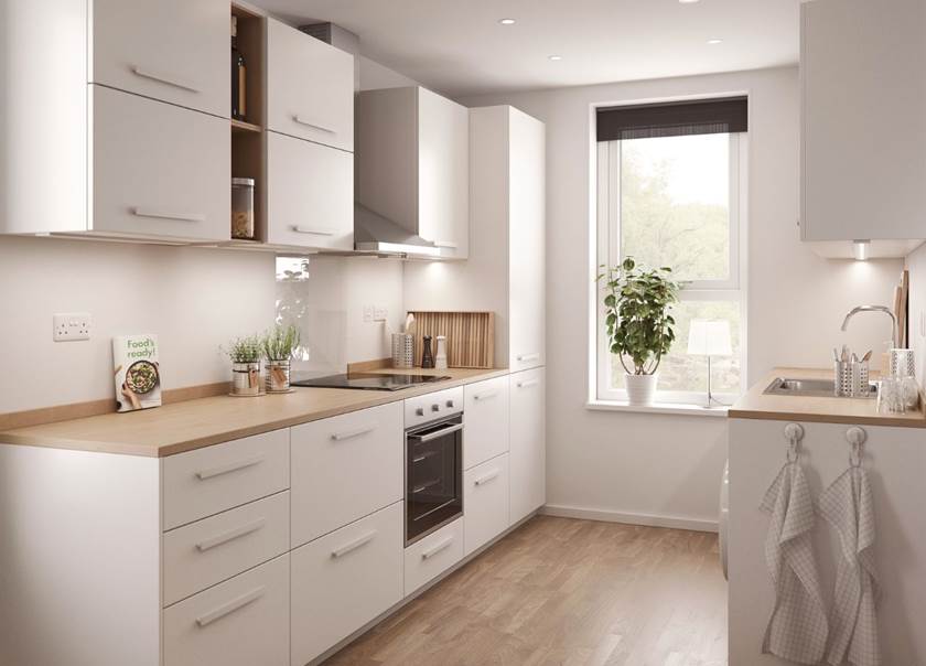 BoKlok 3 bed house kitchen