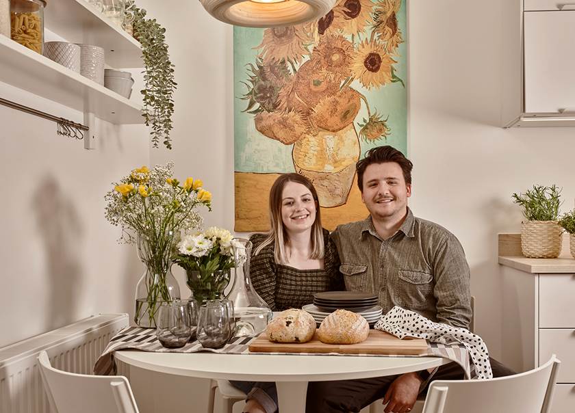 Satisfied customers Aisling and Lewis. Satisfied customers Aisling and Lewis.